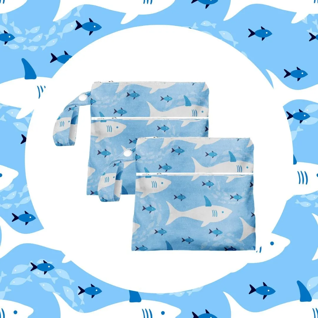 2-Pocket Shark Poop Bag Holders (Set of 2)