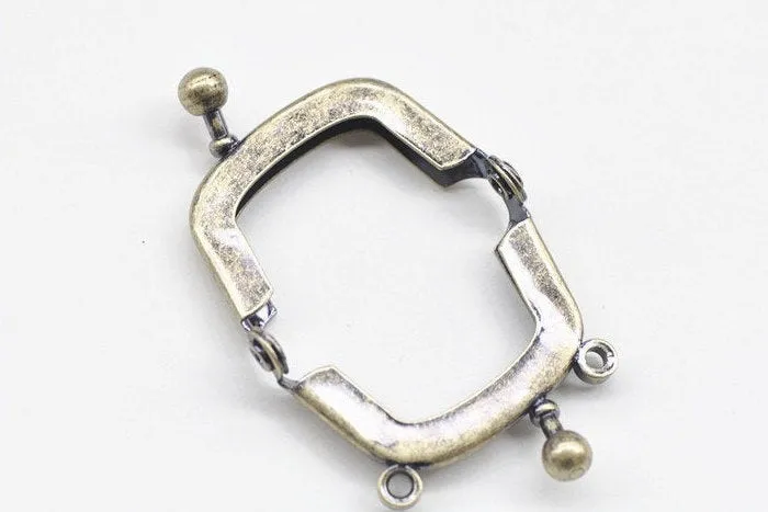 4cm (1 1/2") Mini Purse Frame Coin Purse Frame With Two Loops Six Colors