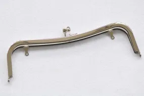 9" ( 23.5cm) Elegant Silver Metal Purse Frame Vintage Clutch Bag Making Supplier 23.5cm x 7cm ( 9"x 2 3/4")