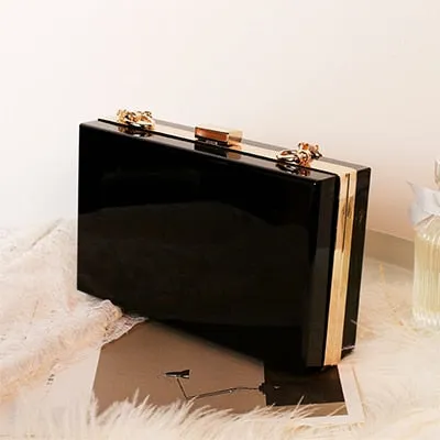 Acrylic Clutch Personalized Bride or Bridesmaids Gift-Monogrammed Purse
