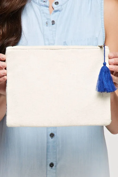 Beaded Embroidered Clutch
