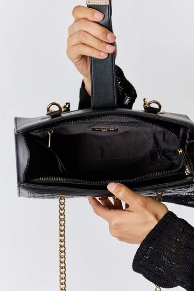 Blue Zone Planet |  David Jones Quilted PU Leather Handbag
