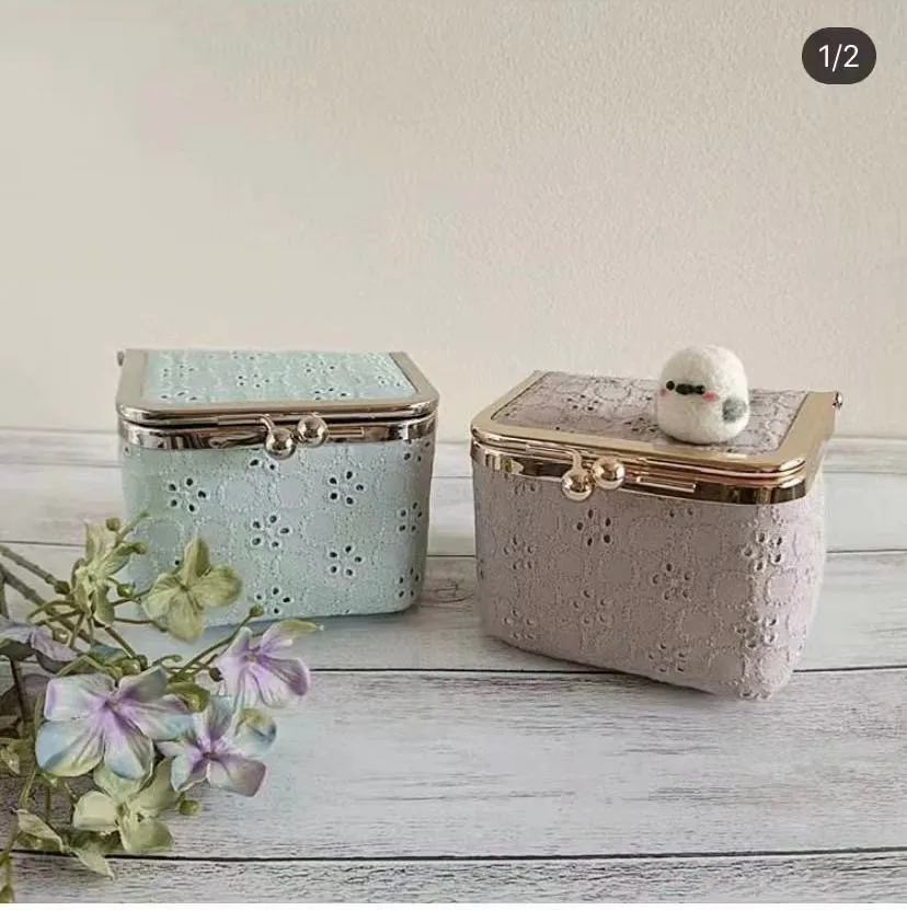 Box Bag Purse Frame Side Opening Glue-In Style 17.8cm x 13cm