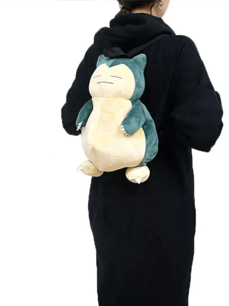 Cozy Companion: Snorlax Plush Backpack for On-the-Go Adventures