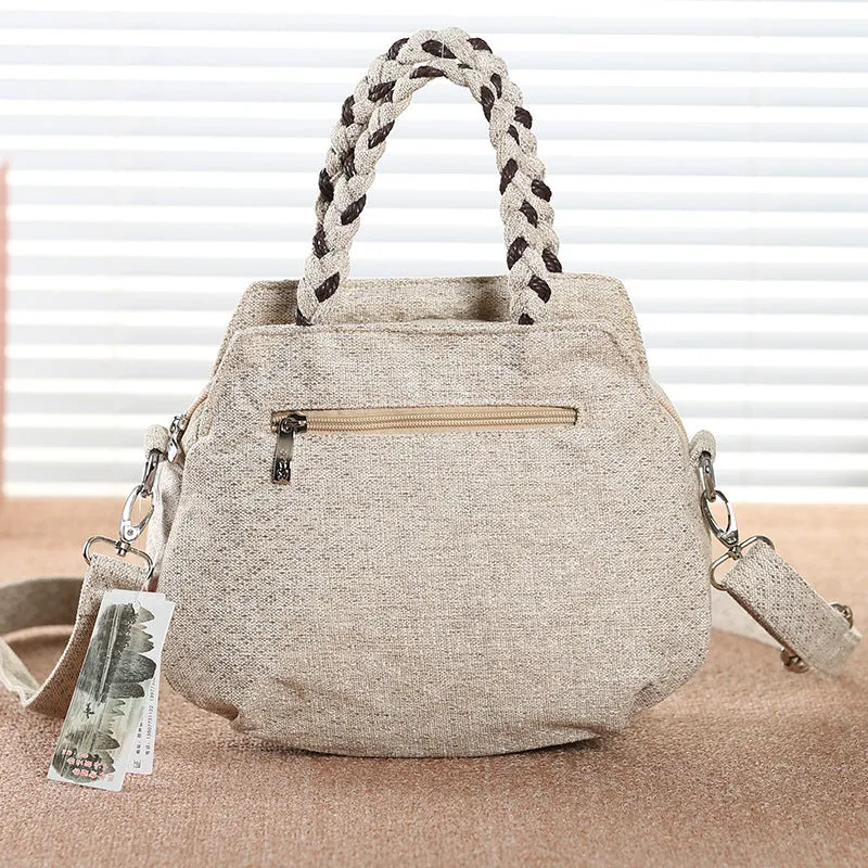 Ethnic Style Handbag Shoulder Bag Literature and Art Shoulder Bag Messenger Bag