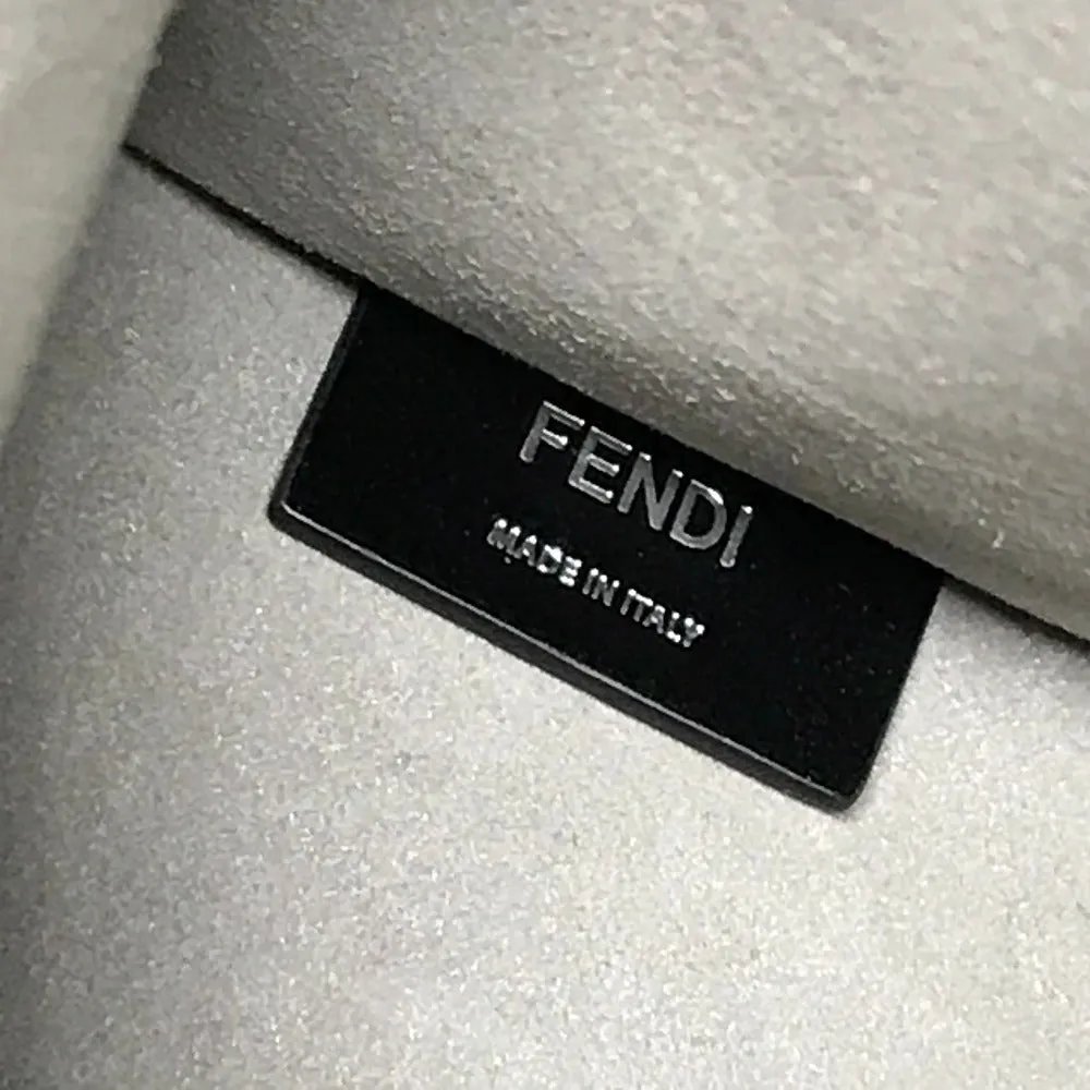 FENDI Tote Bag 7VA583 leather black shoulder bag shopper medium
