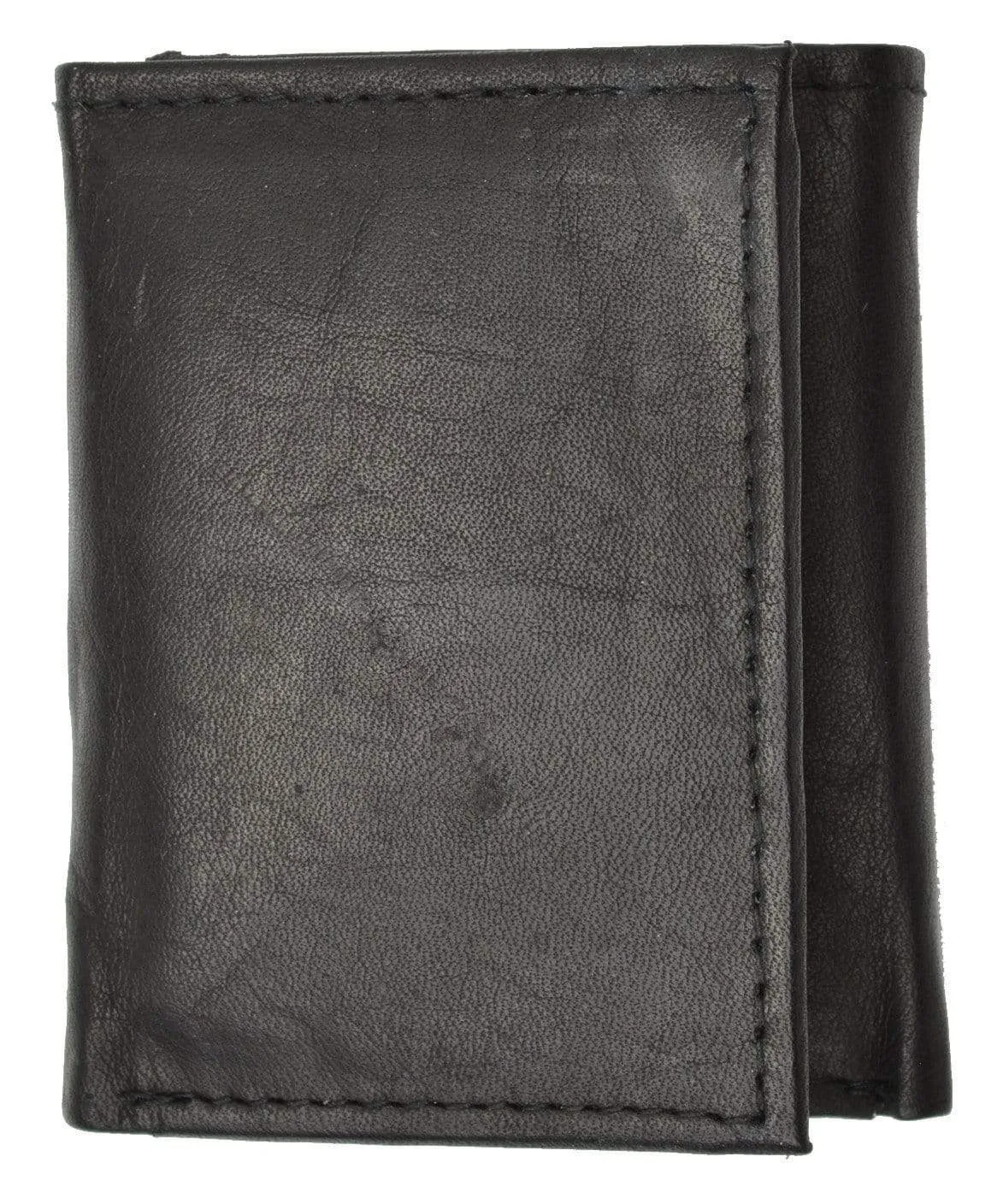 Genuine Leather Childrens Small Trifold Kids Wallet Gift 825