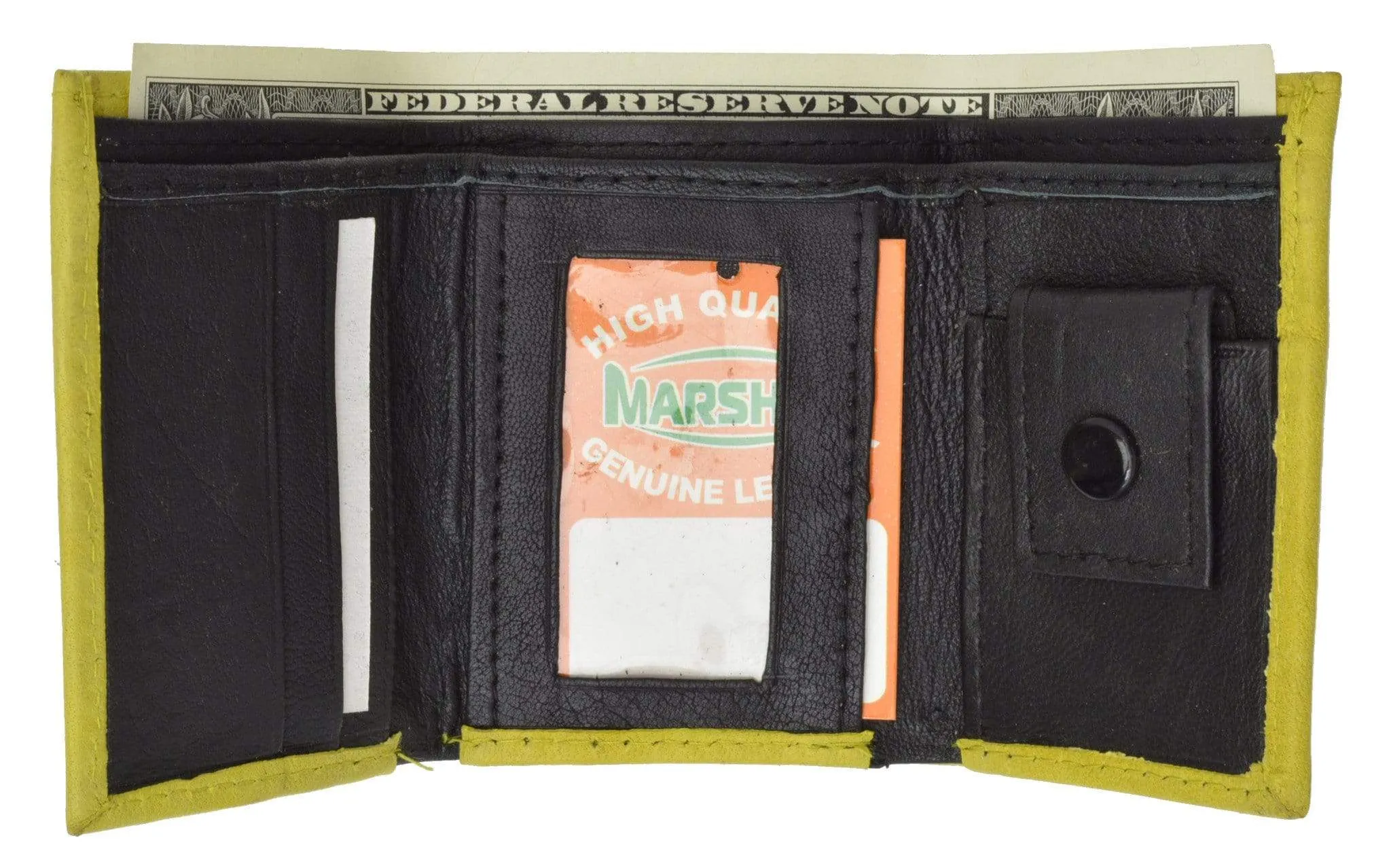 Genuine Leather Childrens Small Trifold Kids Wallet Gift 825