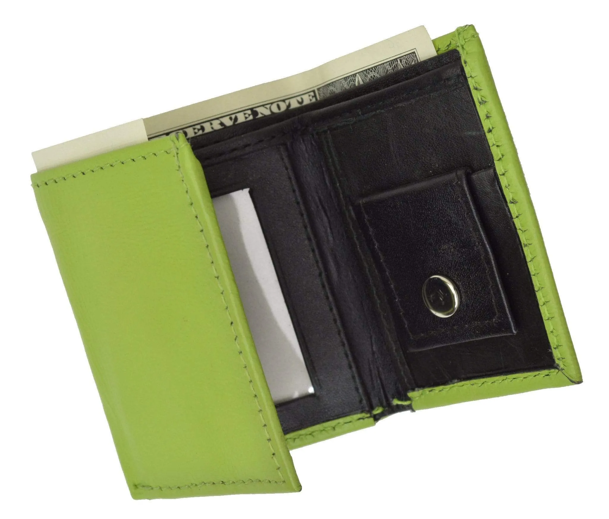 Genuine Leather Childrens Small Trifold Kids Wallet Gift 825