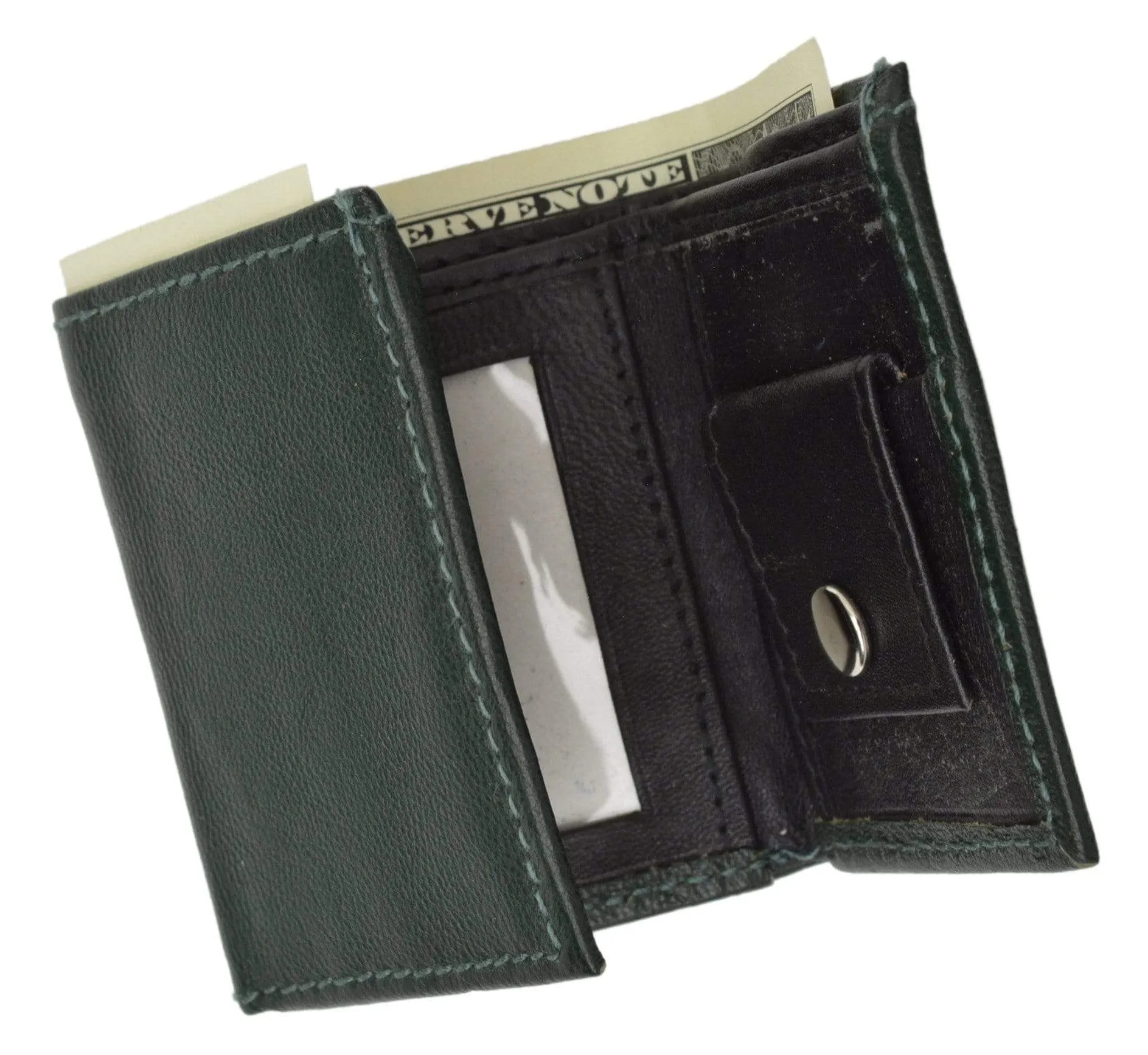 Genuine Leather Childrens Small Trifold Kids Wallet Gift 825