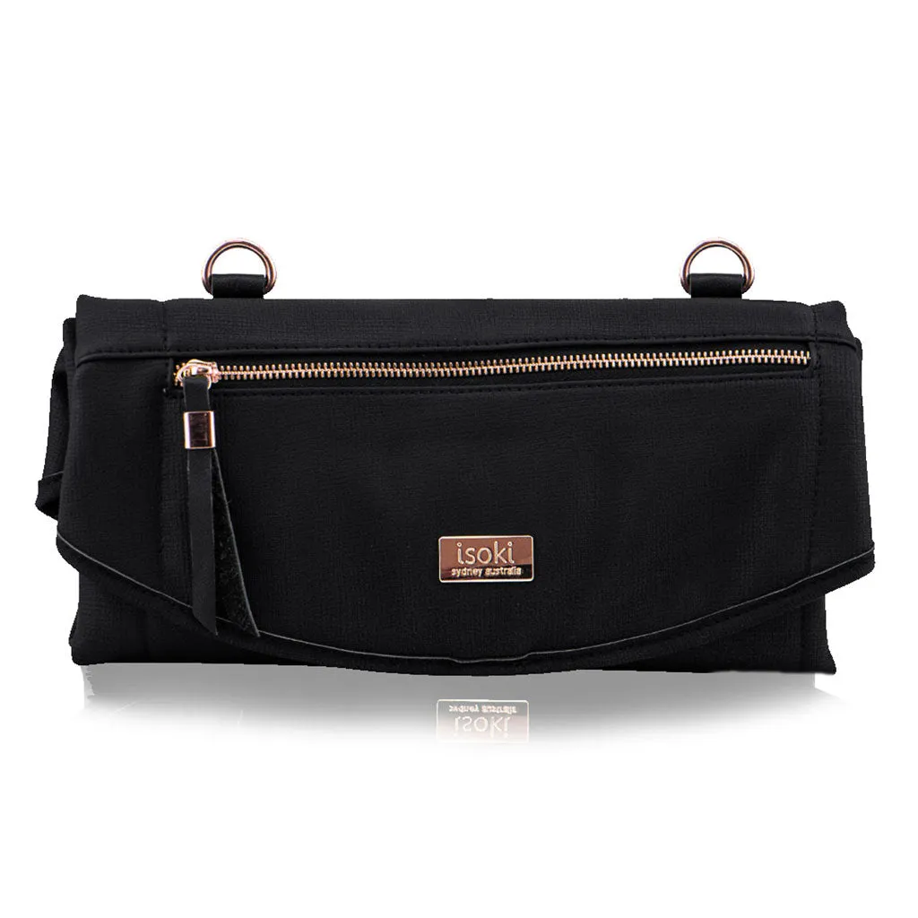 Isoki Adelaide Round Change Mat Purse (Black)