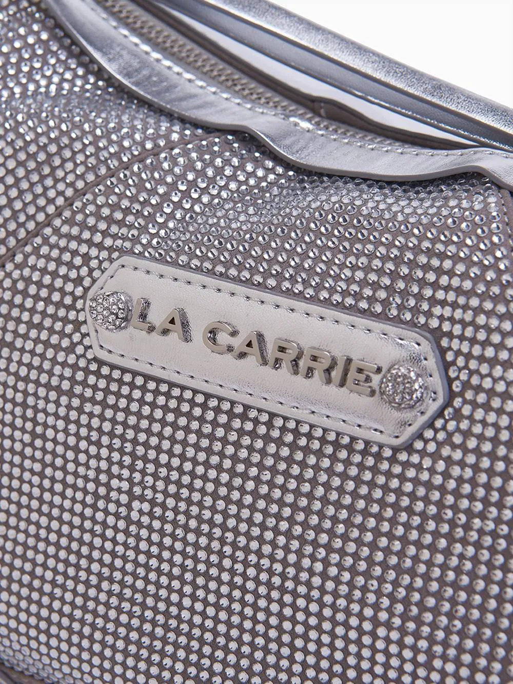 Microstars Shoulder Bag Synthetic. Lamin. - Silver