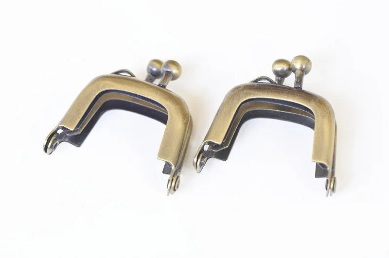 Mini Purse Frame Bronze Handle Purse Frame 4cm (1 1/2")