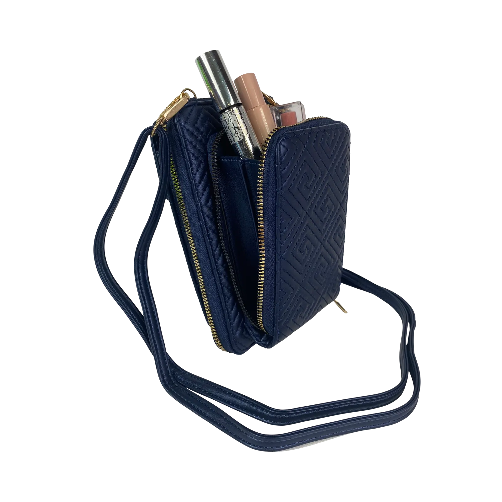 Mr Phone Crossbody- Greek Navy