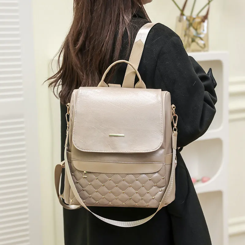 Multipurpose Anti-theft Travel Soft Leather Casual Bag