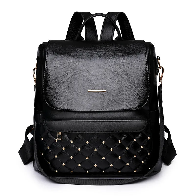 Multipurpose Anti-theft Travel Soft Leather Casual Bag
