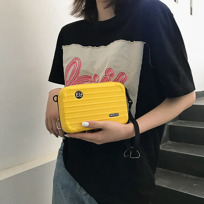New Fashion Mini Suitcase Bag Women's Crossbody Shoulder Bag