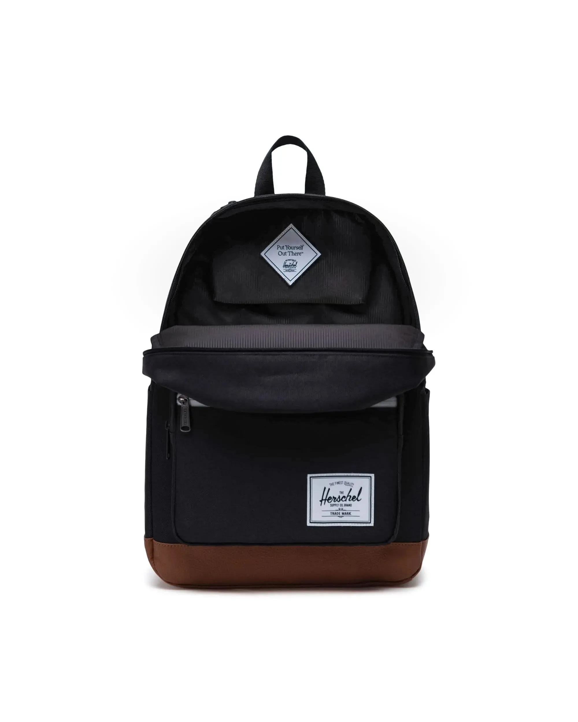 Pop Quiz Backpack in Black & Tan