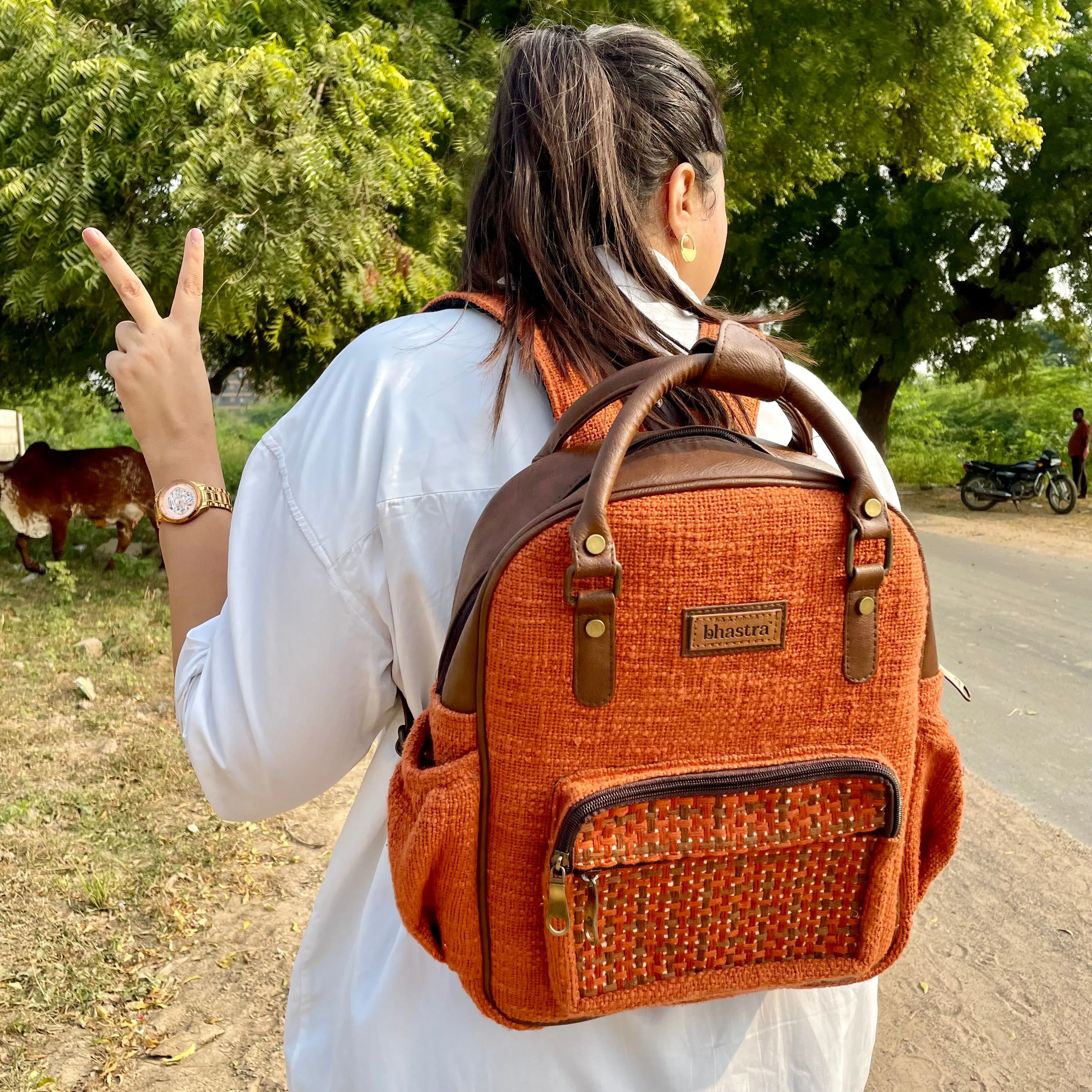 Rust Mini Backpack