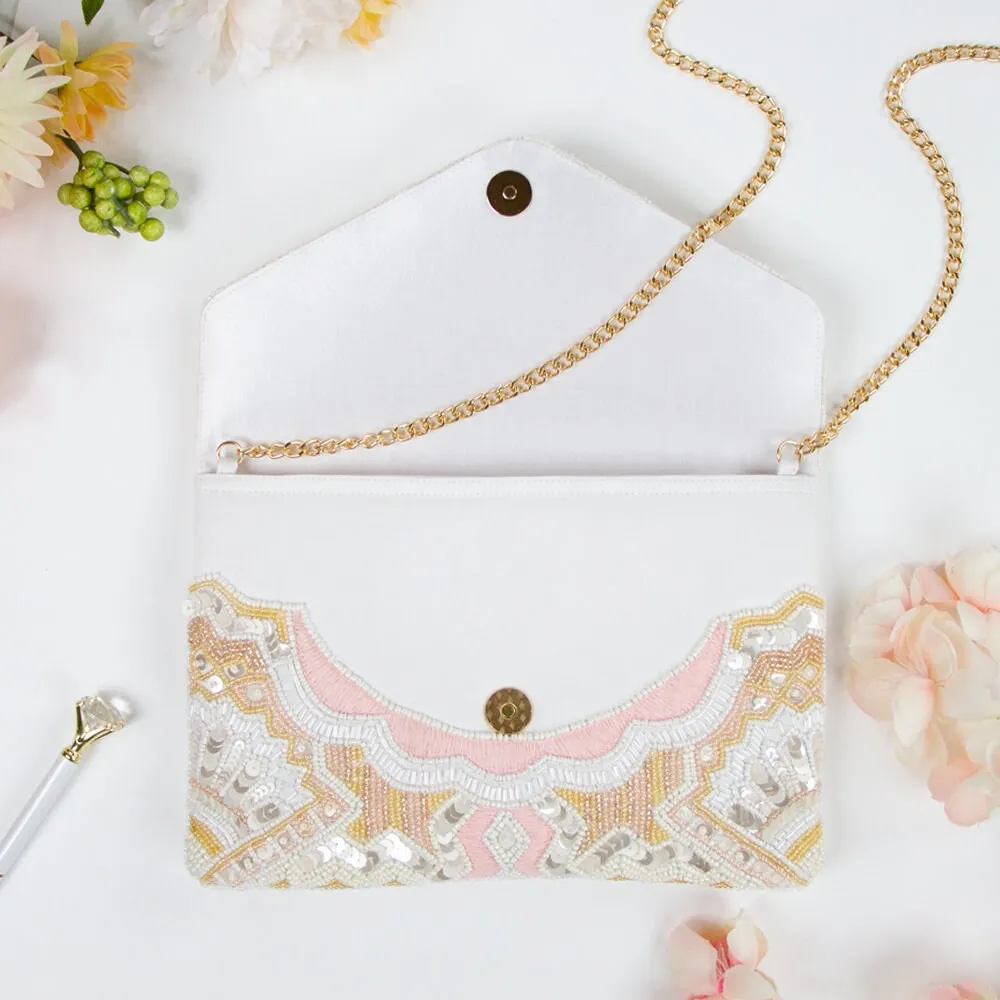 Sequin Beaded Clutch Bag