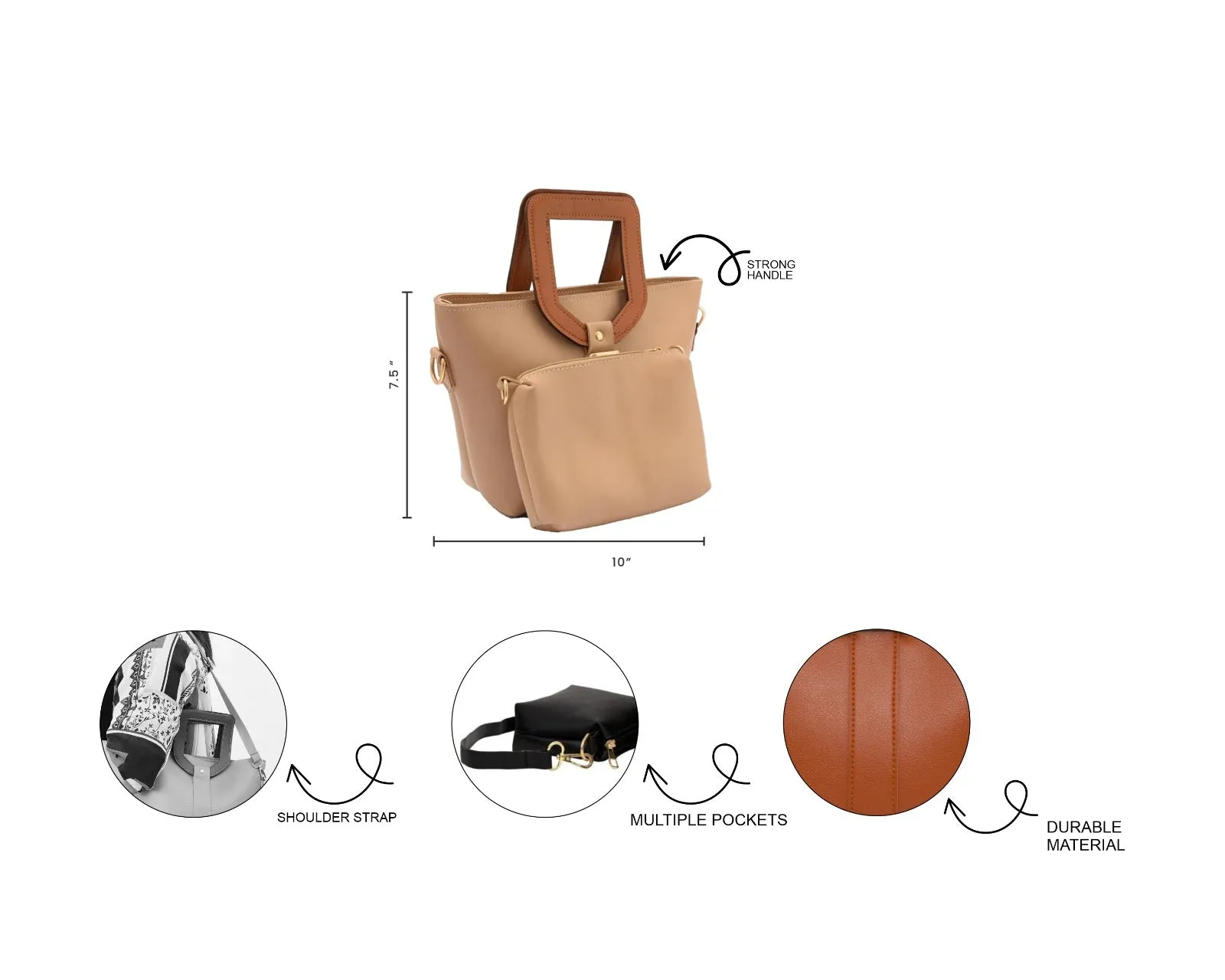 VOYAGE BEIGE HANDBAG